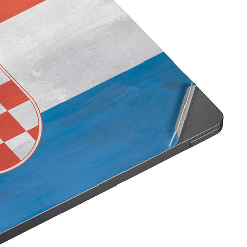 Croatia Flag Distressed Surface Laptop 7 15in Skin